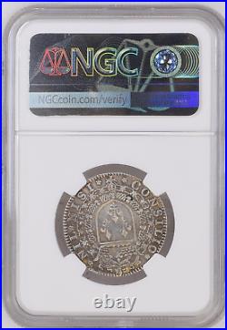 1617 FRANCE SILVER LOUIS XIII COUNCIL (27mm) (CLEANED) -NGC XF DETAILS