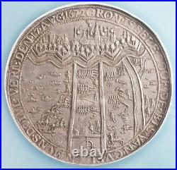1672, Dutch Republic. Silver Siege of Groningen & Coevorden Medal. NGC MS-64