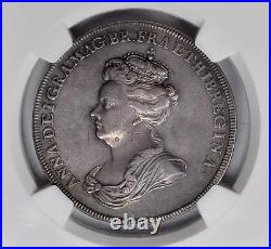 1702 Great Britain Queen Anne Silver Expedition To Vigo Bay Medal Ngc Au-50