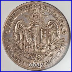 1712, Switzerland. Silver University of Geneva Prize Award Medal. NGC MS-64