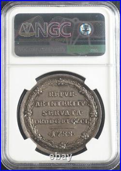 1788, Netherlands, Gelderland. Silver Restoration of Order Medal. NGC MS-62