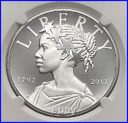 1792-2017 P Silver 1oz American Liberty Medal, PF 69 Ultra Cameo NGC
