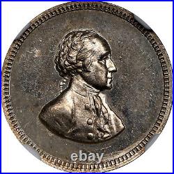 1799 (ca. 1861) U. S. Mint Born & Died Medalet. Silver MS-62 NGC Certified