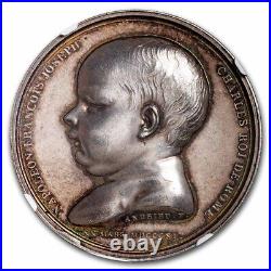 (1811) France Napoleon I Silver Medal Birth of Nap. II MS-62 NGC SKU#269338