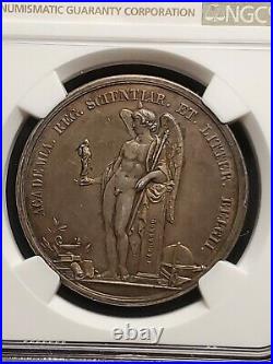 1851 Royal Academy Of Sciences, Belgium Silver Medal, J. Leclercq Ngc Ms 63