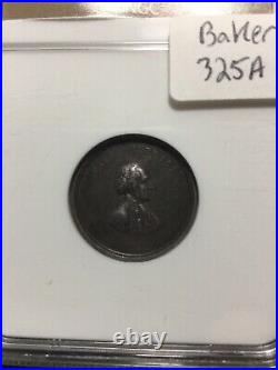 1859 Washington Cabinet Medal, Julian MT-22, Baker 325A, Silver, NGC AU-55