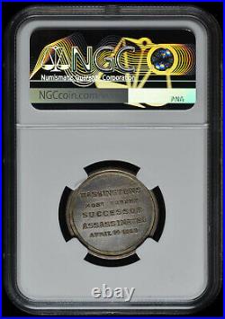 1865-Dated K-270 AR 25mm Abraham Lincoln Most Worthy Successor NGC MS 63