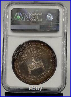 1876 B-573 H. G. Sampson 42mm New York Silver Medal NGC MS 64 (4442005-004)
