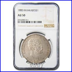 1883 Hawaii Silver Dollar King Kalakaua I AU-50 NGC SKU#274792