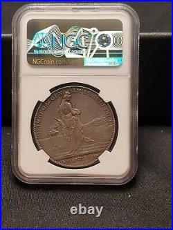 1898 Germany Poland Otto Von Bismarck Death Silver Medal NGC AU