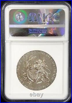 1903 Switzerland Bronze Zurich Gymnastic Festival silvered medal, MS 65 by NGC