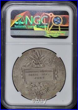1904 France Silver Ministry Agriculture Dubois 41mm Medal NGC MS63