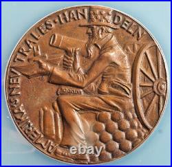 1915, Germany/USA. Rare Woodrow Wilson/American Neutrality Medal. NGC MS-64
