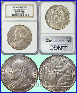 1920 Philippines Wilson So-Called Dollar/ Medal HK-449 NGC MS63 PQ Silver