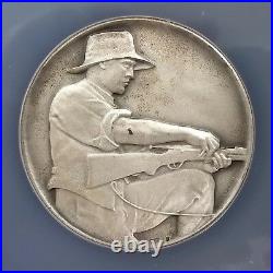(1920) Swiss Shooting Fest Medal, R-62a, AR, 50mm, Aargau, NGC graded MS 64