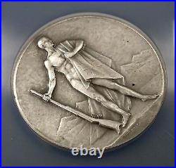 (1922) Swiss Shooting Fest Medal, R-1663a, AR, 50mm, Vaud, NGC graded MS 63