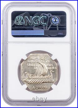 1925 United States Norse American Medal Thick Silver NGC MS62