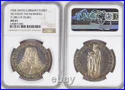 1928, Germany. Silver Albrecht Durer Medal by Karl Rorth. Top Pop! NGC MS-64
