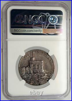 1935 Great Britain King GEORGE V Queen MARY Old Silver JUBILEE Medal NGC i94011