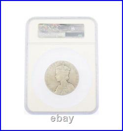 1937 GEORGE VI SILVER JUBILEE ROYAL MINT 57mm SILVER MEDAL NGC MS64