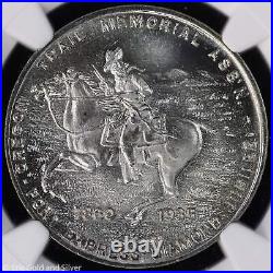 1947 SC50c C. Smith Pony Express Diamond Jub Changing Ponies Medal NGC MS 68