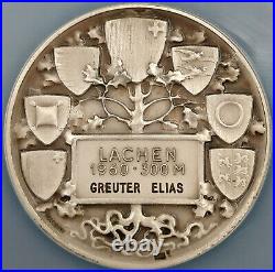 1960 Swiss Shooting Fest Medal, R-1115a, AR, 50 mm, Schwyz-Lachen, MS 65 NGC