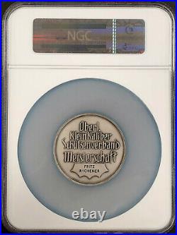 (1960) Swiss Shooting Fest Medal, R-393a, Silvered-AE, 50mm, Bern, MS 63 by NGC
