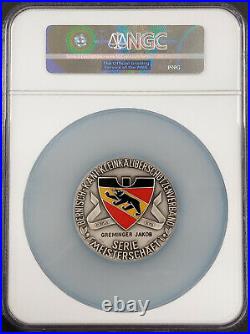 (1960) Swiss Shooting Fest Medal, R-397a, Silvered-AE, 50mm, Bern, MS 65 by NGC