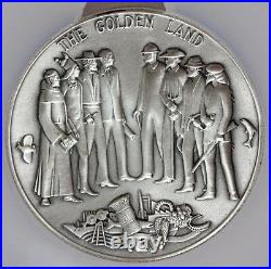 1969 U. S. California Bicentennial 63mm Silver Medal by MACO NGC MS 67