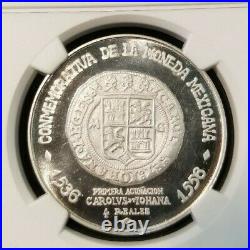 1971 MEXICO SILVER GROVE 1102a FIRST COINAGE 4 REALES NGC MS 68 TOP POP 1 FINEST