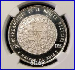 1971 MEXICO SILVER GROVE 1104a LUIS I 1725 8 REALES NGC MS 67 HIGH GRADE BEAUTY