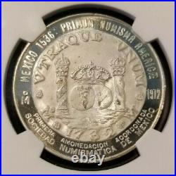 1972 Mexico Silver Medal 1732 Philip V 8 Reales Pillar Dollar Ngc Ms 67 Top Pop