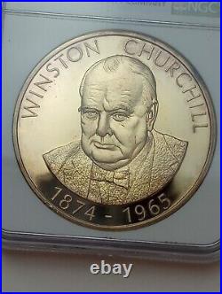 1974 Great Britain Winston Churchill medal NGC Rated PF 67 Ultra Cameo