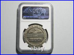 1975 WA Soviet Trans-Polar Flight Silver Medal NGC MS 68