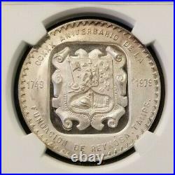 1979 Mexico Silver Medal 230th Anniversary Founding Of Reynosa Ngc Ms 67 Top Pop