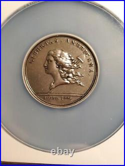 1980's Paris Mint Libertas Americana, Silver 47mm NGC MS 64