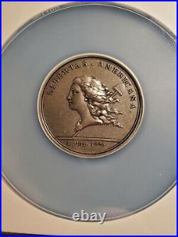 1980's Paris Mint Libertas Americana, Silver 47mm NGC MS 64