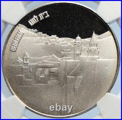 1984 ISRAEL Athlete BETHLEHEM Vintage Proof Silver OLD Israeli Medal NGC i105957