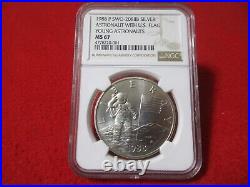 1989-P Young Astronauts Silver Medal SWO-208IIB NGC MS 67 #MF-T2560
