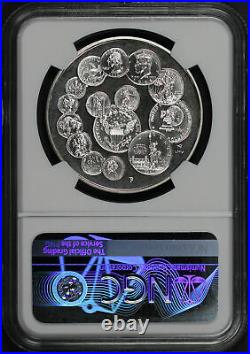 (1993)-P U. S. Mint Bicentennial Silver Medal 38mm NGC PF-69 Ultra Cameo