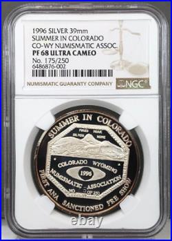 1996 Summer in Colorado CO-WY Numismatic Association NGC PF68 Ultra Cameo No. 175