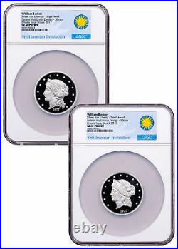 2-Coin (2017) Smithsonian Barber $50 Half-Union Silver Medal NGC GEM PF SKU49960