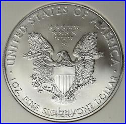 2008 USA US Walking Liberty BALD EAGLE Silver Medal Coin GEM UNC NGC i113457