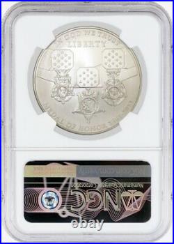 2011 S $1 Medal Of Honor Commemorative Silver Dollar NGC MS70
