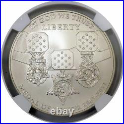 2011 S $1 Medal Of Honor Commemorative Silver Dollar NGC MS70
