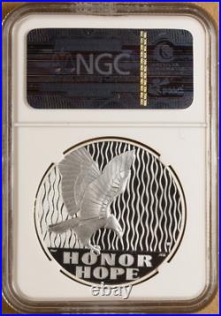 2011-W 9/11 10th Anniversary 1-Oz Silver Medal Perfect NGC PF70UC R2 Top Pop