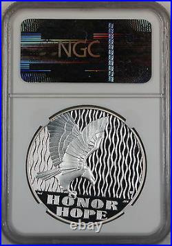 2011 W 9/11 10th Anniversary Silver Medal, NGC PF-69 Ultra Cameo, Early Release