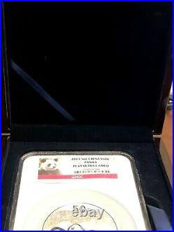 2013 China 5 Oz S50y Panda Ngc Pf 69 Ultra Cameo Silver Medallion