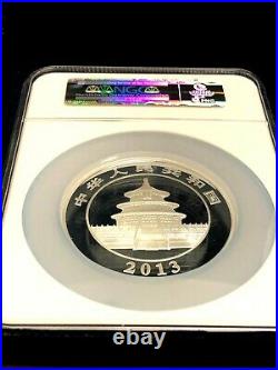 2013 China 5 Oz S50y Panda Ngc Pf 69 Ultra Cameo Silver Medallion