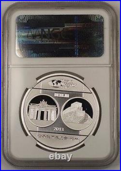 2013 China Silver Medal 1 Ozt. 999 World Money Fair Berlin NGC PF-70 Ultra Cameo